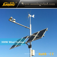 Sunning Camping Wind Turbine 300W para monitoramento ao ar livre